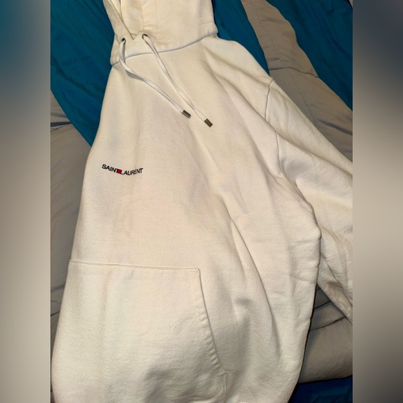 Saint Laurent Classic White Hoodie